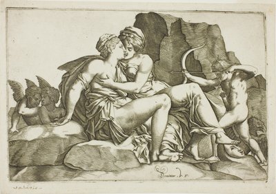 Jupiter og Callisto af Domenico Vito