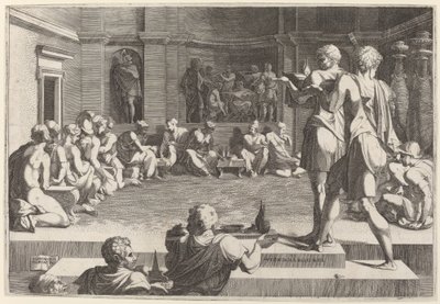 Alexander den Stores banket af Domenico del Barbiere after Francesco Primaticcio