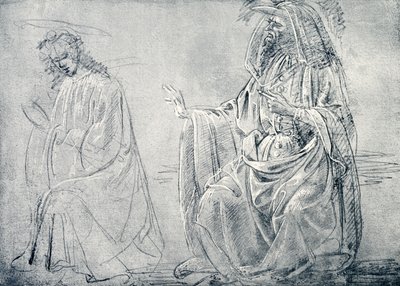Figurstudie af Domenico school of Ghirlandaio