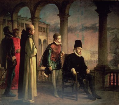 Filip II (1527-98) Erklærer sin tro af Domingo Valdivieso