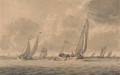 Pramme på vej ud til havet af Dominic Serres