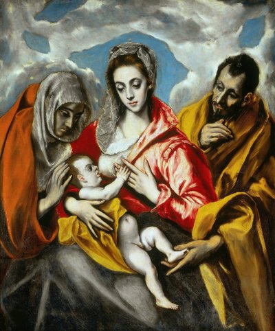 Den hellige familie, 1595. af Dominico El Greco