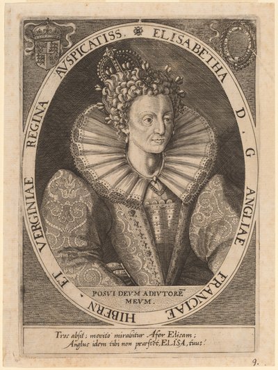 Dronning Elizabeth af Dominicus Custos after Crispijn de Passe I