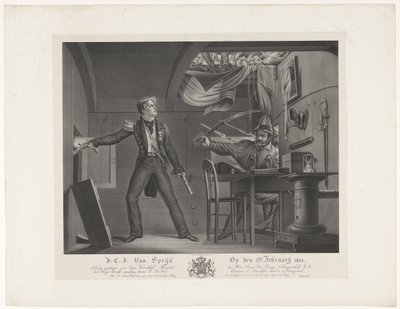 J:C:J: Van Speijk den 5. februar 1831 (titel på objekt) af Dominicus Franciscus du Bois