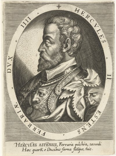 Ercole II dEste 1508-1559, hertug af Ferrara, Modena og Reggio, ca. 1600 af Dominicus or Custodis Custos