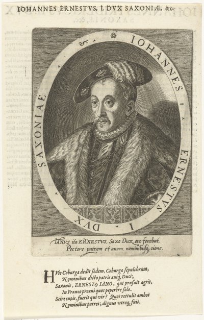 John Ernest 1521-1553, hertug af Sachsen-Coburg, 1601 af Dominicus or Custodis Custos