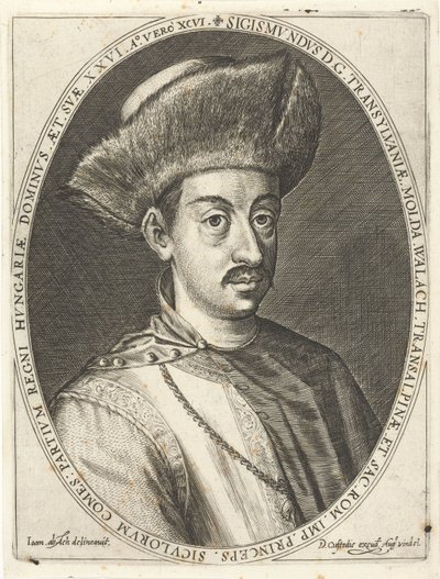 Sigismund Bathory 1572-1613, Prins af Transsylvanien. Fra Atrium heroicum, Augsburg 1600-1602, 160 af Dominicus or Custodis Custos
