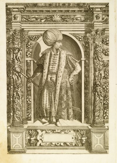 Sultan Suleiman I den storslåede, 1601 af Dominicus or Custodis Custos