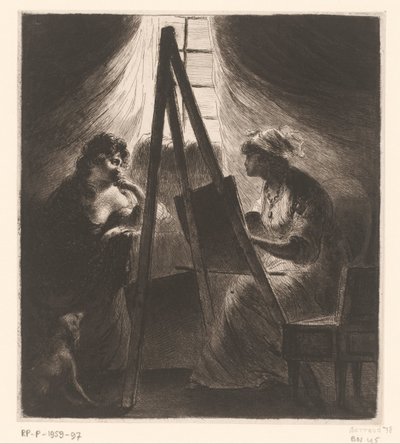 Elisabeth Vigée-Le Brun portrætterer en kvinde af Dominique Vivant Denon (baron)