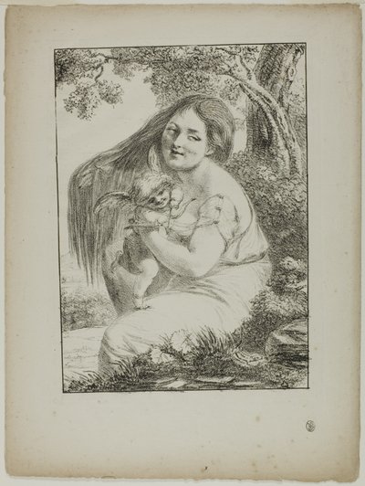 Amor og en ung kvinde af Dominique Vivant Denon