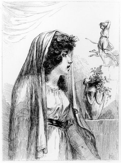 Lady Hamilton som Diana-Hecate, 1791 af Dominique Vivant Denon