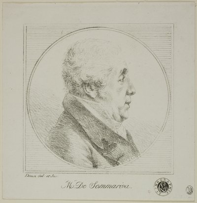 Profilportræt af Monsieur de Sommariva af Dominique Vivant Denon