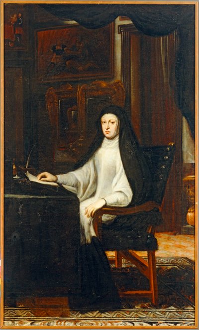 Marianne af Østrig, datter af Ferdinand III, gift med Felipe IV, hendes onkel ... af Don Juan Carreno de Miranda