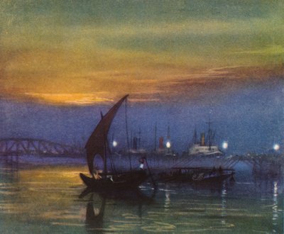 Calcutta, Indien (farvelitografi) af Donald (after) Maxwell