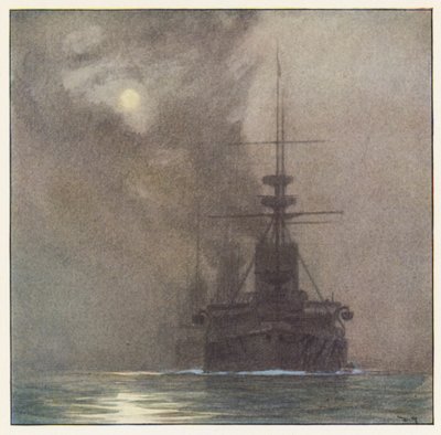 Rudyard Kipling: The Wet Litany (farvelitografi) af Donald (after) Maxwell