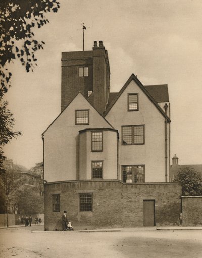 Canonbury Tower, en gammel herregård omdannet til en social klub, c1935. af Donald McLeish