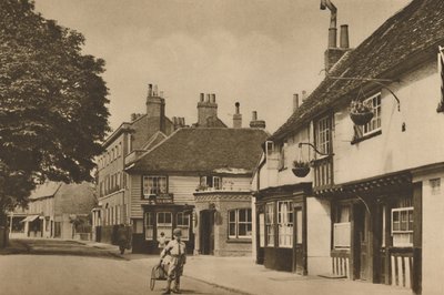 Church Street, Chiswick, med hvad der plejede at være Burlington Arms, c1935. af Donald McLeish