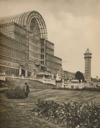 Glass and Girders of the Crystal Palace at Sydenham, c1935. af Donald McLeish