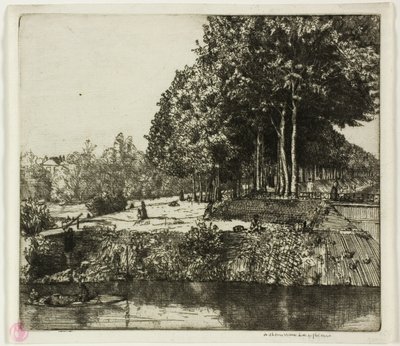 Kanal ved Charenton af Donald Shaw MacLaughlan