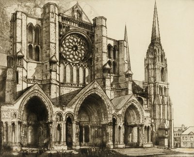 Chartres, den nordlige portal af Donald Shaw MacLaughlan