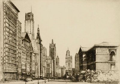 Chicago, Michigan Avenue nr. 1 af Donald Shaw MacLaughlan