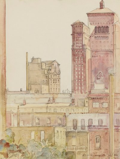 Chicago, tagene i nærheden af Allerton House af Donald Shaw MacLaughlan