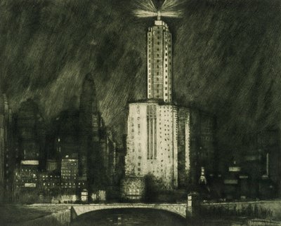 Chicago, Wacker Drive af Donald Shaw MacLaughlan