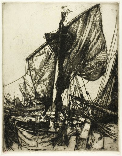 Fiskere fra Chioggia af Donald Shaw MacLaughlan