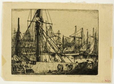 Fiskerbåde, Boulogne-sur-Mer af Donald Shaw MacLaughlan