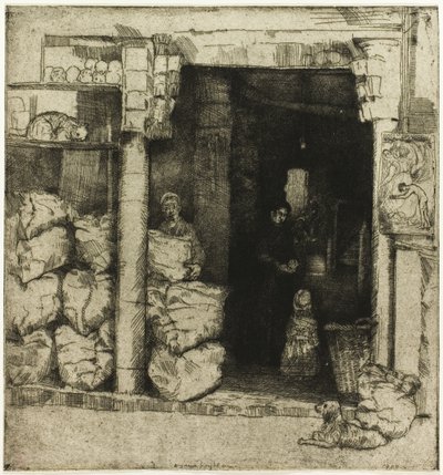 Interiør af en Kulforretning af Donald Shaw MacLaughlan