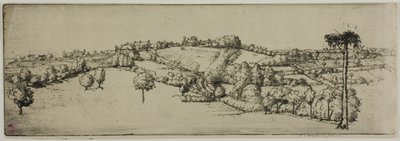 Landskab, Bretagne af Donald Shaw MacLaughlan