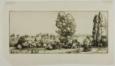 Landskab, Poigny af Donald Shaw MacLaughlan