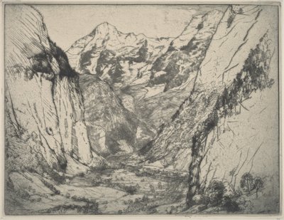 Lauterbrunnen af Donald Shaw MacLaughlan