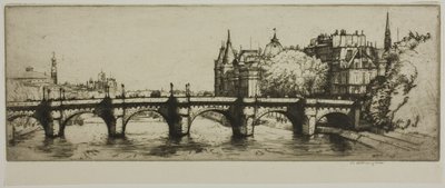Pont Neuf, Paris af Donald Shaw MacLaughlan