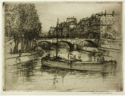 Pont St. Michel, Paris af Donald Shaw MacLaughlan