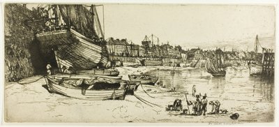 Havnen i Boulogne-sur-Mer af Donald Shaw MacLaughlan