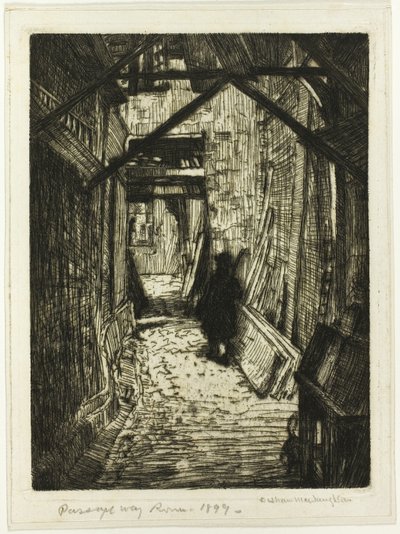Passage, Rouen af Donald Shaw MacLaughlan