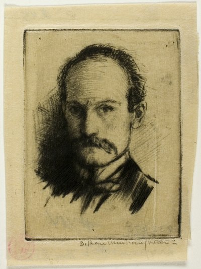 Portræt af kunstneren af Donald Shaw MacLaughlan