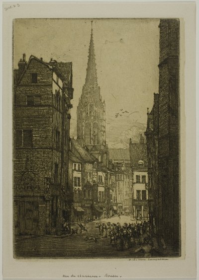 Rue du Chasseur, Rouen af Donald Shaw MacLaughlan