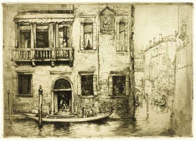 Den lille helliges kanal, Venedig af Donald Shaw MacLaughlan