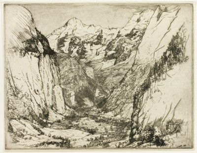 Lauterbrunnen af Donald Shaw MacLaughlan