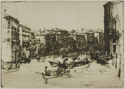 Markedet, Venedig af Donald Shaw MacLaughlan