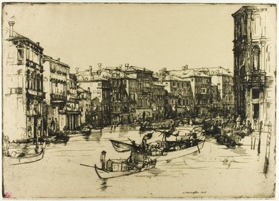 Markedet, Venedig af Donald Shaw MacLaughlan