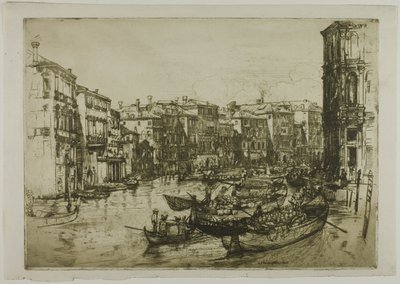 Markedet, Venedig af Donald Shaw MacLaughlan