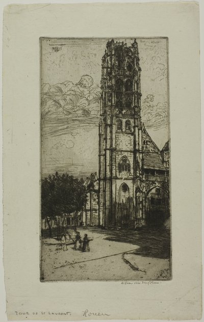 Tour St. Laurent, Rouen af Donald Shaw MacLaughlan