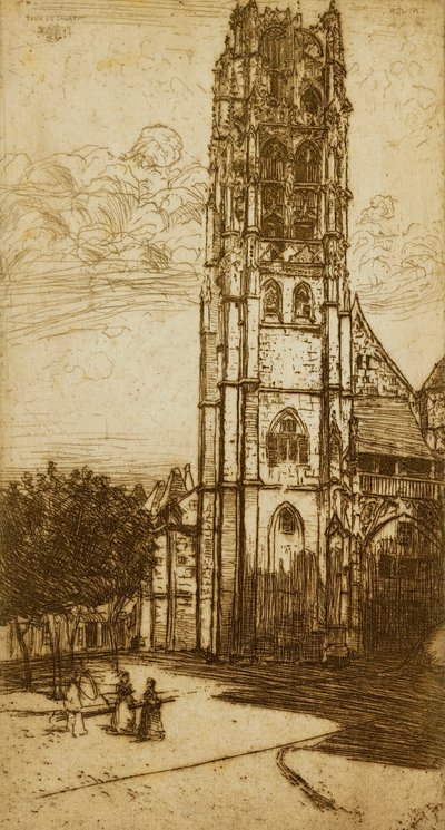 Laurent-tårnet, Rouen af Donald Shaw MacLaughlan