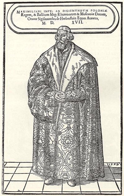 Portræt af baron Sigmund von Herberstein, ambassadør i Polen og Rusland, 1559 af Donat Hübschmann