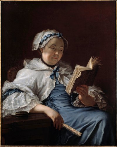 Portræt af Madame Nonotte Maleri af Donat Nonotte (1708-1785) 1758 Besancon. Museum for Skønne Kunster af Donat Nonotte