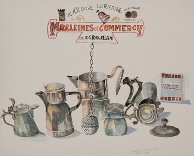 Kaffe eller te, 2012 (akvarel på papir) af Donatella Merlo