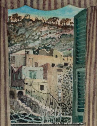 Fra vinduet, Borgio Verezzi af Donatella Merlo